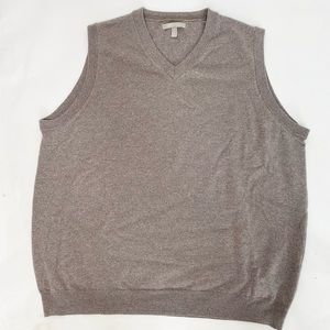 Men’s Nordstrom extra fine merino wool v neck sweater vest XXL